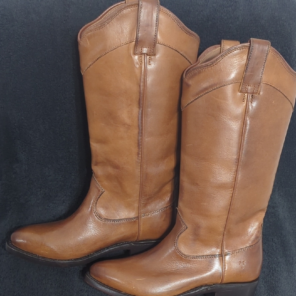 NWOT Frye Women's Cara Brown Western Boots 6.5 B - Picture 6 of 9